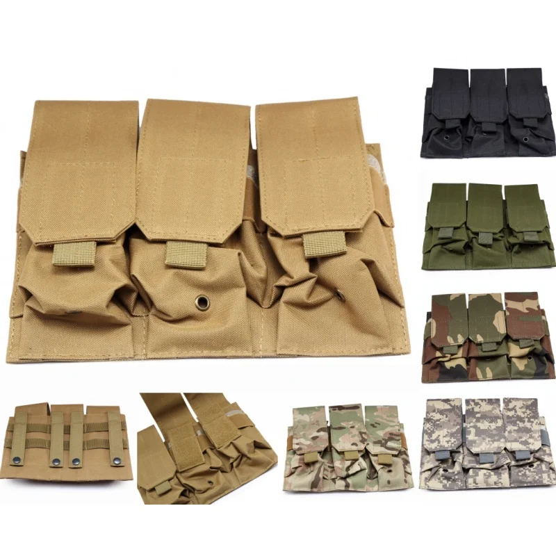 Военная Тройная сумка M4/M16 5 56. 223 AK AR15 MOLLE для хранения винтовки пистолета
