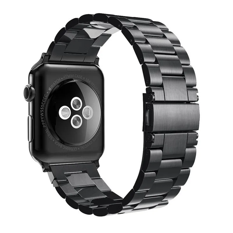 Нержавеющая сталь ремешок для наручных часов Apple Watch 40 мм/44 мм, версия 1/2/3/4, сменная классическая версия для наручных часов iWatch, ремешок с металлическим ремнем, 38 мм/42 мм