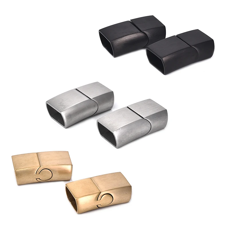 2Sets Stainless Steel Oblate Buckle Magnet Hook Jewelry Findings Leather Bracelet Magnetic Clasp DIY Jewelry Making 2Sets Stainless Steel Oblate Buckle Magnet Hook Jewelry Findings Leather Bracelet Magnetic Clasp DIY Jewelry Making
