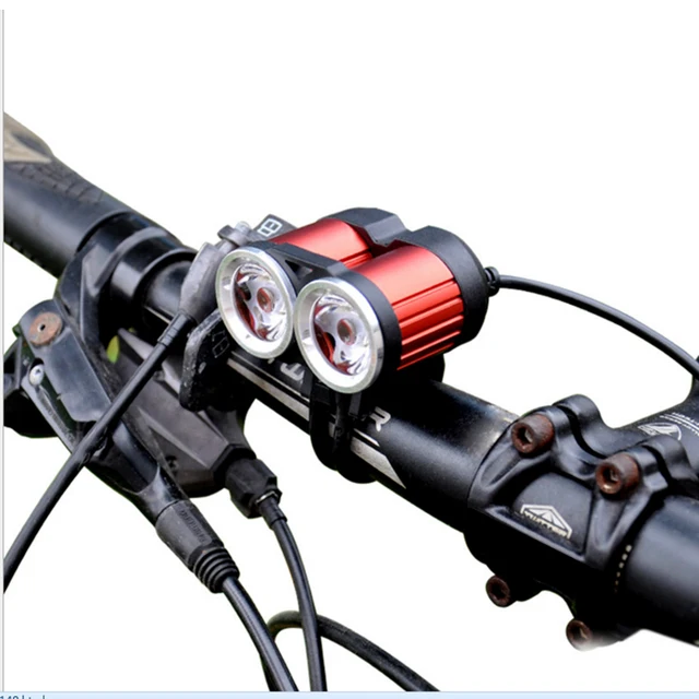 Super Bright X2 2000Lumen XML T6 Bicycle Light LED Head light Lamp Bike