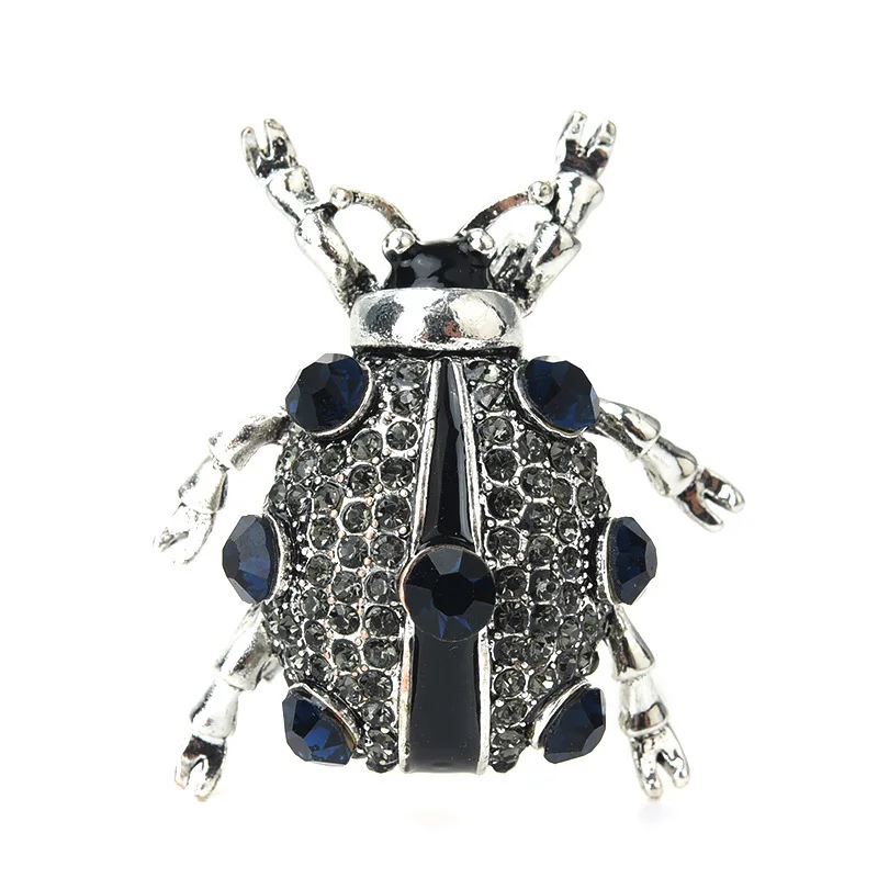 Muylind Beetle Стразы булавка брошь в виде жука для женщин Винтажные заколки кристаллы