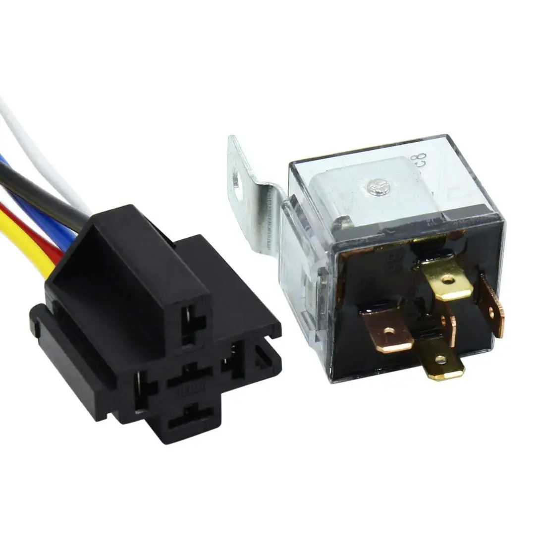 X Autohaux DC 24V 80A SPDT автомобильное реле 5 Pin проводов W/жгут разъем|Переключатели и
