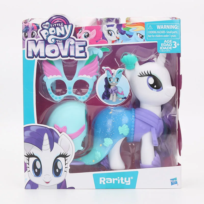 15 см игрушки My Little Pony оснастки Мода Флаттершай Рарити Эпплджек ПВХ фигурка домик игровой набор Коллекционная модель куклы - Цвет: white rarity