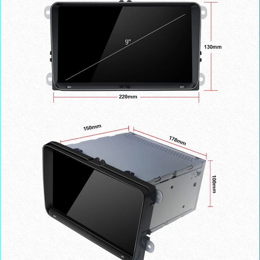 Clearance ARKRIGHT 9" Android 8.1 Head Unit/for VW Passat Golf Seat Leon/Skoda/Tiguan Car Radio Audio Stereo HD GPS Navigation Player 5