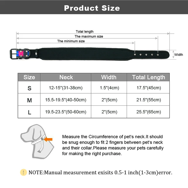 Nylon Dog Collar Reflective Pet Dogs Collars Breathable Padded Striped Pitbull German Shepherd Medium Large Dogs Collar S M L 6