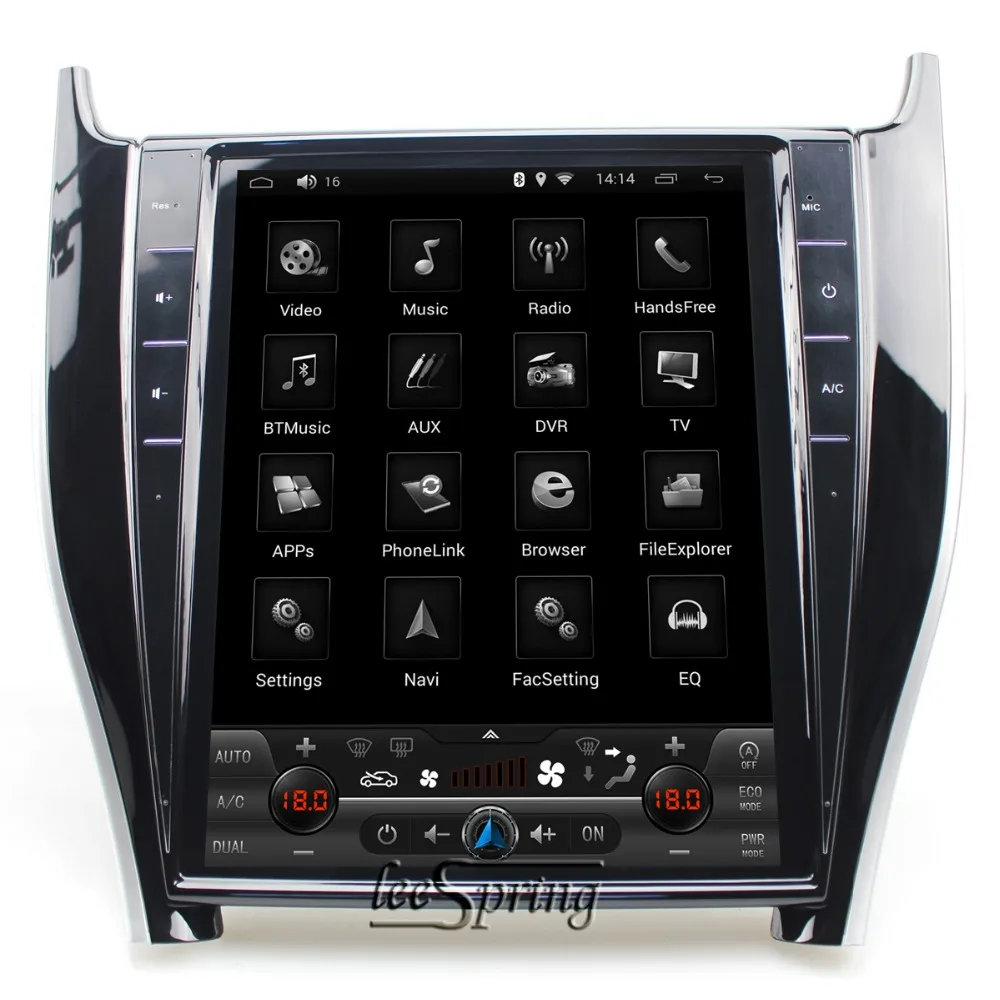 Discount 12.1 inch Car Intelligent System Car Multimedia Player for Toyota Harrier 2013-2015 with GPS Navigation MP5 Bluetooth Wifi 1