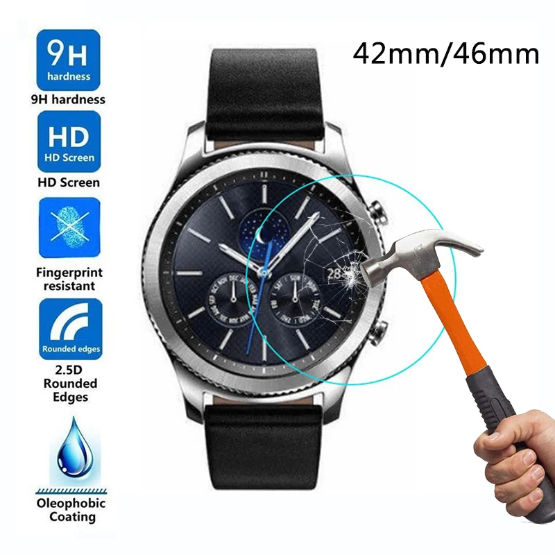 2 шт Закаленное стекло протектор экрана для Samsung Galaxy Watch 42 мм пленка 46 S4 |