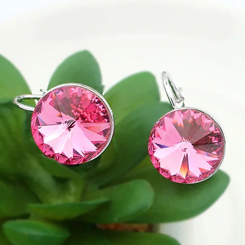 Женские серьги с кристаллами Swarovski подвески австрийским кристаллом ювелирное