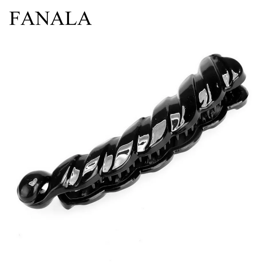 

FANALA Women Hair Clip for creating special hair styles Hair Accessory Long Twisted Banana Clip Fish Clip Grips