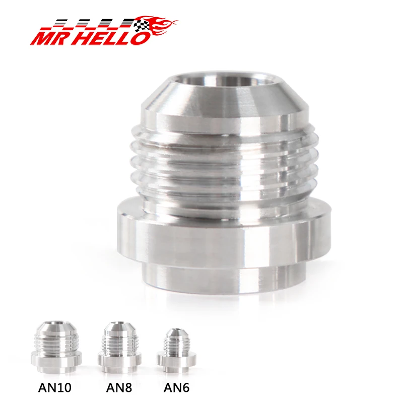 

JKdreamercar AN6 AN8 AN10 MALE ALUMINUM WELD ON FITTING BUNG