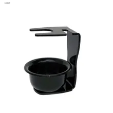 2 шт./компл. акриловый держатель для бритвенного станка кисть для бритья на подставке подставка и черный Парикмахерские ножницы для мыла/кружка/чашки