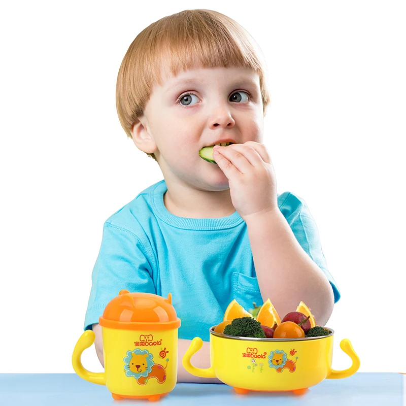 

Sisi&Tommy Stainless Steel Bowl Feeding Bowl Cup Fork Spoon Chopsticks Infant Dinnereware Set For Toddlers Children Kids