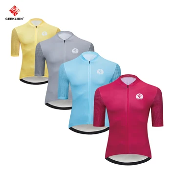 

2019 Geeklion Pro Fit Pure Color Cycling Clothing Breathable MTB Jersey Team Cilismo Maillot