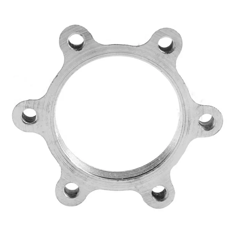 6 Bolt Flange Adapter Freewheel Thread Hubs Disc Brake Rotor 44mm 2PC