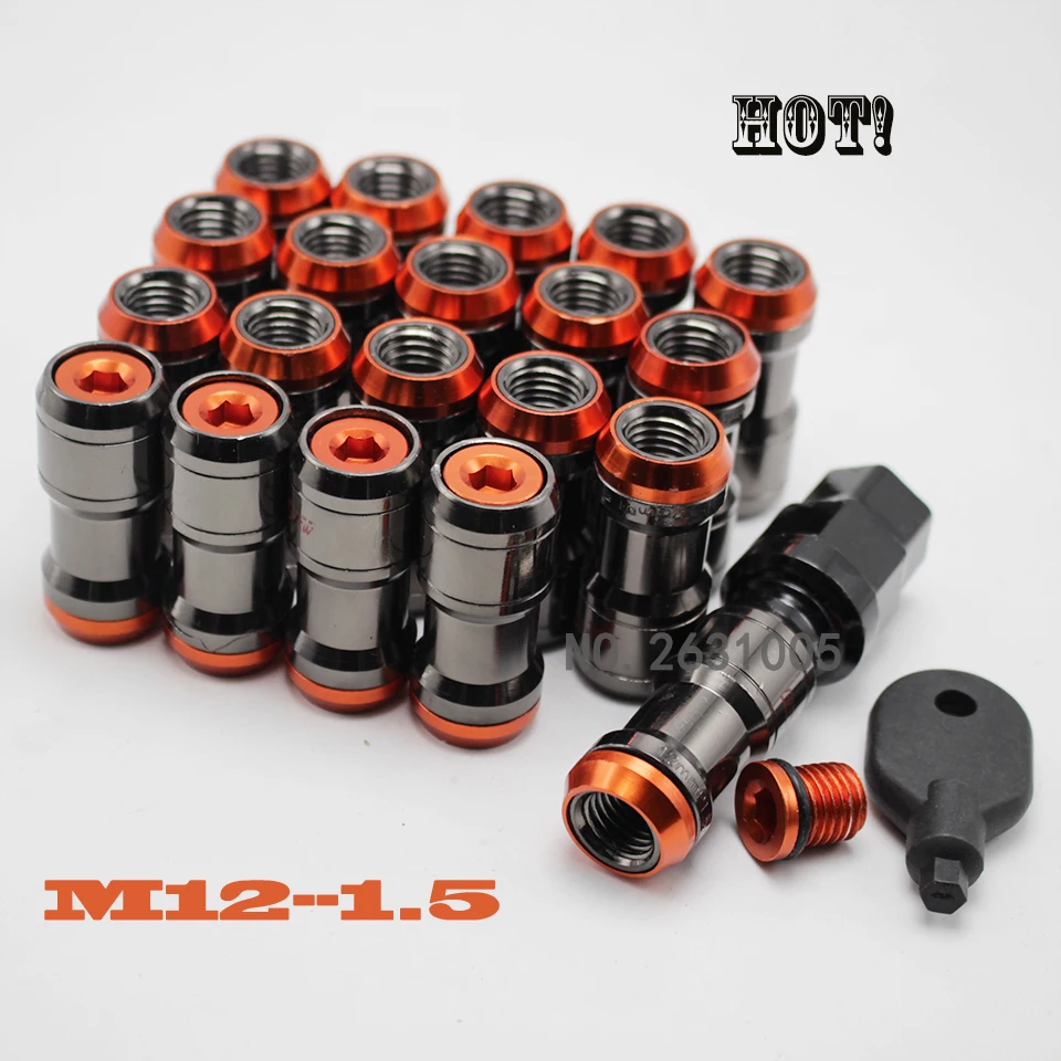 

20PCS NEO CHROME RACING FORGED STEEL LUG NUTS M12x1.5MM FOR TOYOTA ACURA SCION HONDA