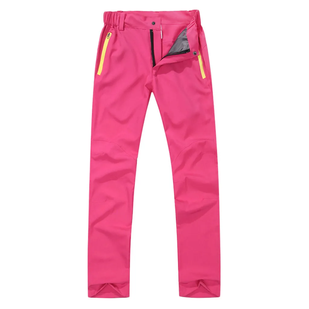 Брюки для походов на открытом воздухе, для альпинизма, женские, быстросохнущие, водонепроницаемые, спортивные штаны размера плюс, для бегунов, тактическое снаряжение, Broek dames, дропшиппинг c - Цвет: Pink