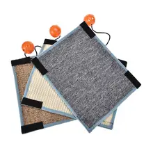Sisal Straw Mat Cat Scratch Mat With A Ball Can Be Fixed Different Table Legs Pet Cat Toy Random Color Of The Ball Mat Sisal Straw Mat Cat Scratch Mat With A Ball Can Be Fixed Different Table Legs Pet Cat Toy Random Color Of The Ball Mat