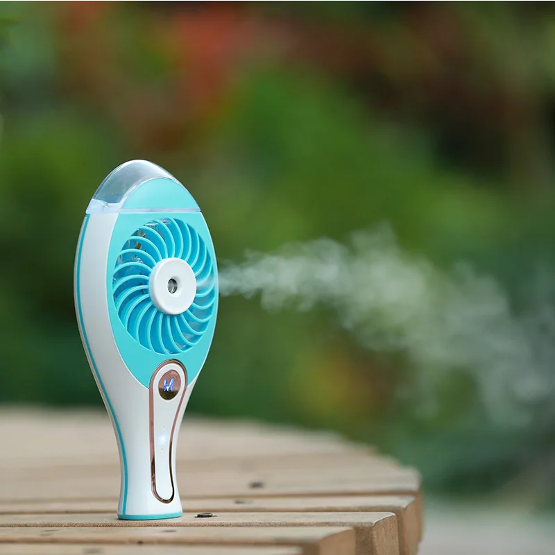 GRTCO Mini Usb Water Mist Fan Portable Handheld Rechargeable Humidifier Air Condictioning