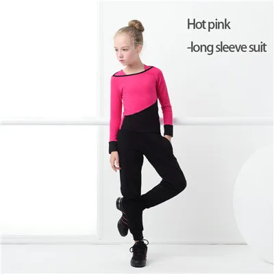 Hot Pink Suit Топы с круглым вырезом и штаны с морковкой; спортивная одежда из двух предметов; Модный спортивный костюм для девочек-подростков; повседневный костюм для бега - Цвет: Hot Pink Suit