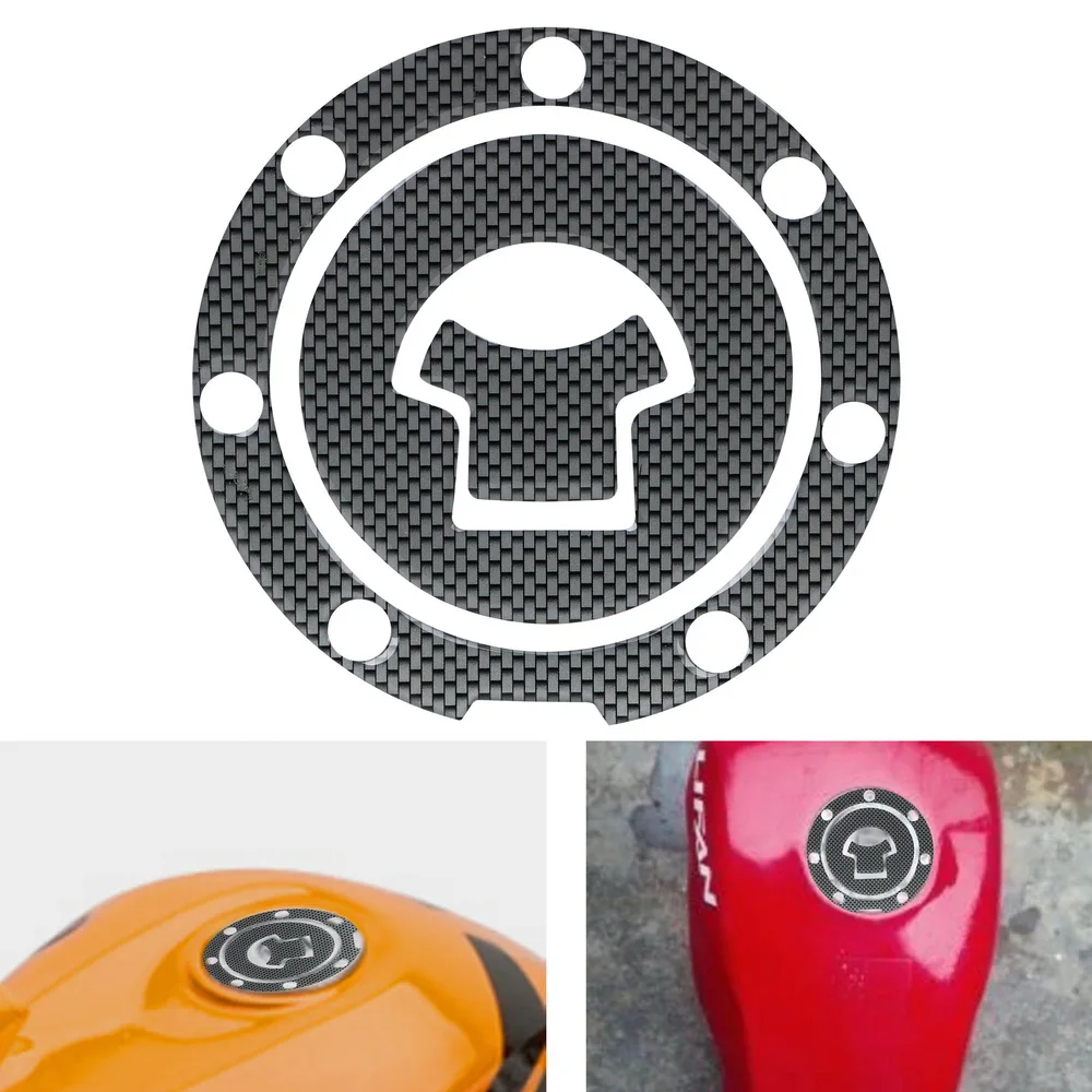 

LEEPEE Moto Gas Cap Pad Cover for Yamaha Honda Motorcycle Gas Fuel Tank Sticker Carbon Fiber Fuel Tank Protector Decoration