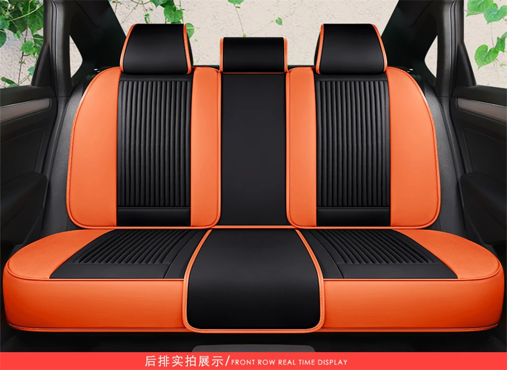 Ультра-Роскошный чехол для автомобильного сиденья из искусственной кожи для большинства четырехдверных сидений и внедорожников