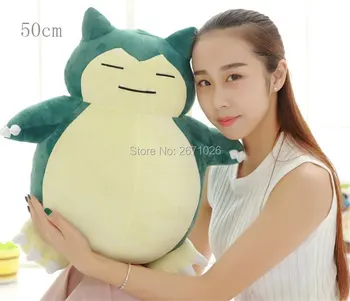 

30cm & 50cm Snorlax Plush Toy Anime Soft Stuffed Animal Dolls For Birthday Gift