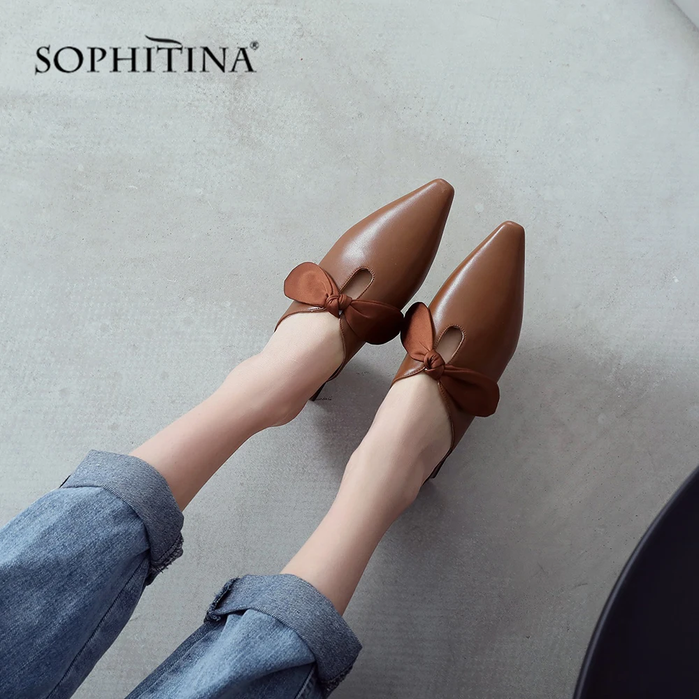SOPHITINA/Новые женские сабо на лето 2019г. Модные босоножки из высококачественной