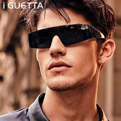 IGUETTA женские солнцезащитные очки 2019 черные солнцезащитные очки мужские винтажные квадратные роскошные очки женские брендовые
