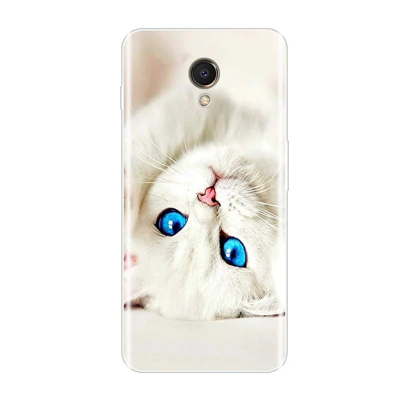 Phone Case For Meizu M6 M6S M5C M5 M5S M3S M3 M2 Soft Silicone TPU Cute Cat Painted Back Cover For Meizu M6 M5 M3 M2 Note Case meizu phone case with stones lock Cases For Meizu