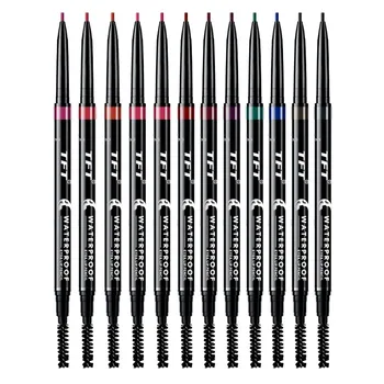 

Eyebrow pencil natural waterproof eyebrow Cosmetics Natural Matte Women Eyebrow Pencil 2 In 1 Eye Beauty Tools Y605