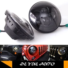 Горячие продажи offroad " светодио дный фар 7-дюймовый круглый auto lighting для Suzuki Jimmy светодио дный фары ip68 Высокая Низкая луч освещения