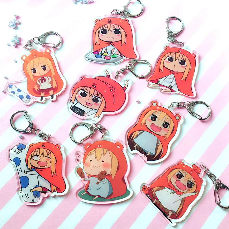 Аниме Himouto Doma Umaru косплей брелок модный chan Автомобильный держатель для ключей