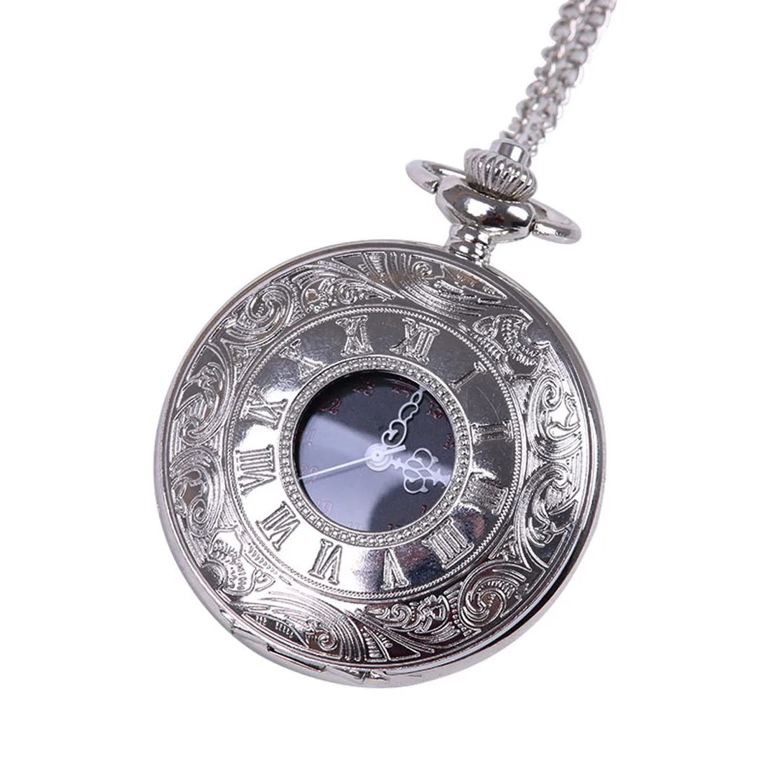 Roman Numerals Quartz Pocket Watches Vintage Watches Women Man Necklace Pendant with Chain Gifts 3