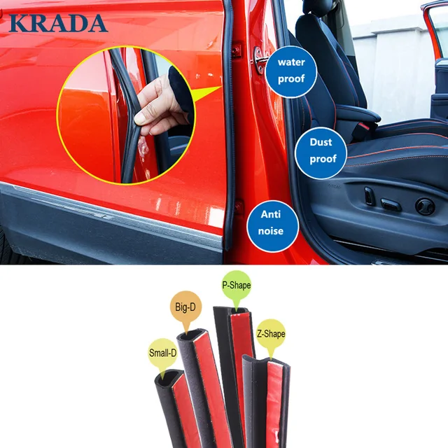 Car Styling Krada P Typu Auto Gumowe Uszczelki Drzwi Dla Audi A4 B8