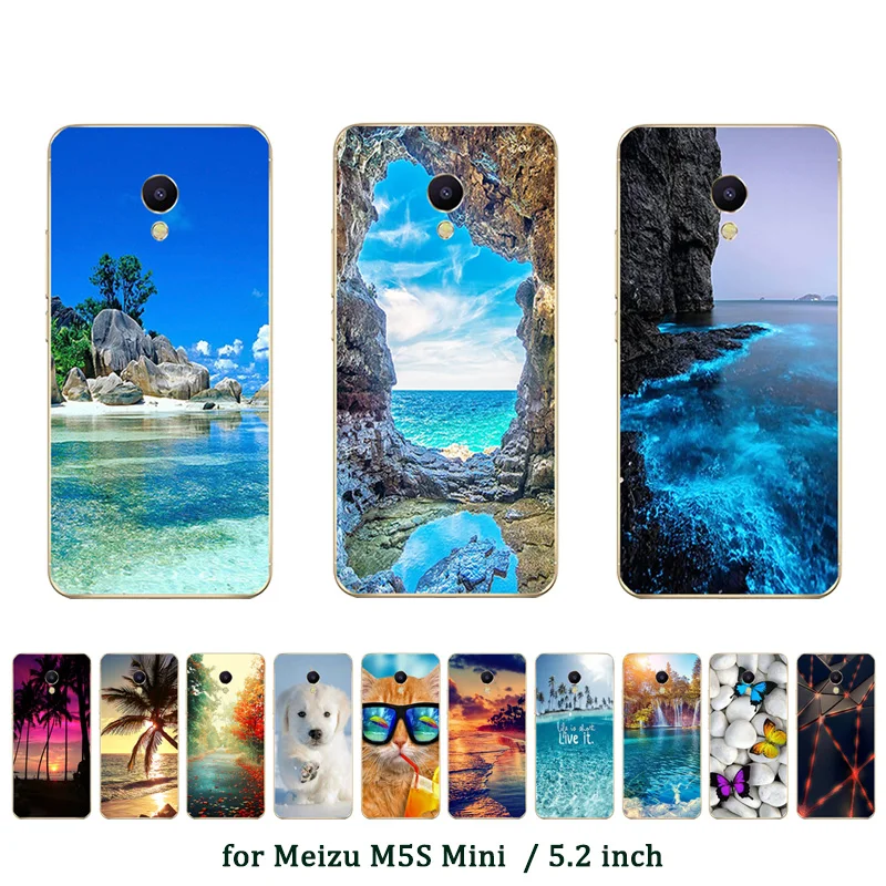 Чехол для Meizu M5S Mini чехол 5 2 дюйма с рисунком Scape силиконовый мягкий из ТПУ задняя