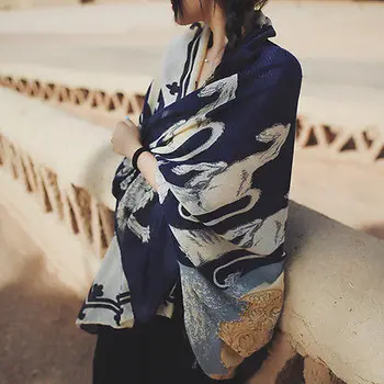 

1PC 2016 HOT SALE Women Lady Spring Autumn Soft Long Voile Neck Large Scarf Wrap Shawl Stole Animal Chiffon Travel Literary