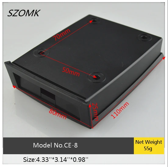 4 штуки в партии порошковое покрытие abs корпус 110*80*25mm4. 33*3 14*0 98 дюймов Пластиковая
