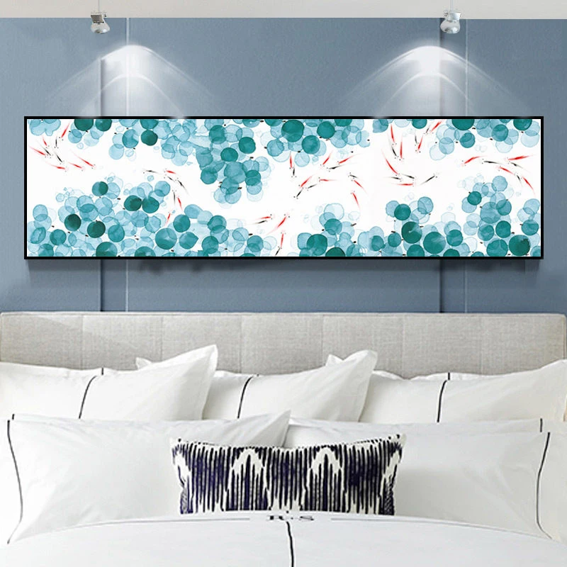  Newest 5D Diamond Painting Full Drill Simple Modern Bedroom Diamond Embroidery Fish Flower Nordic S - 32851586487