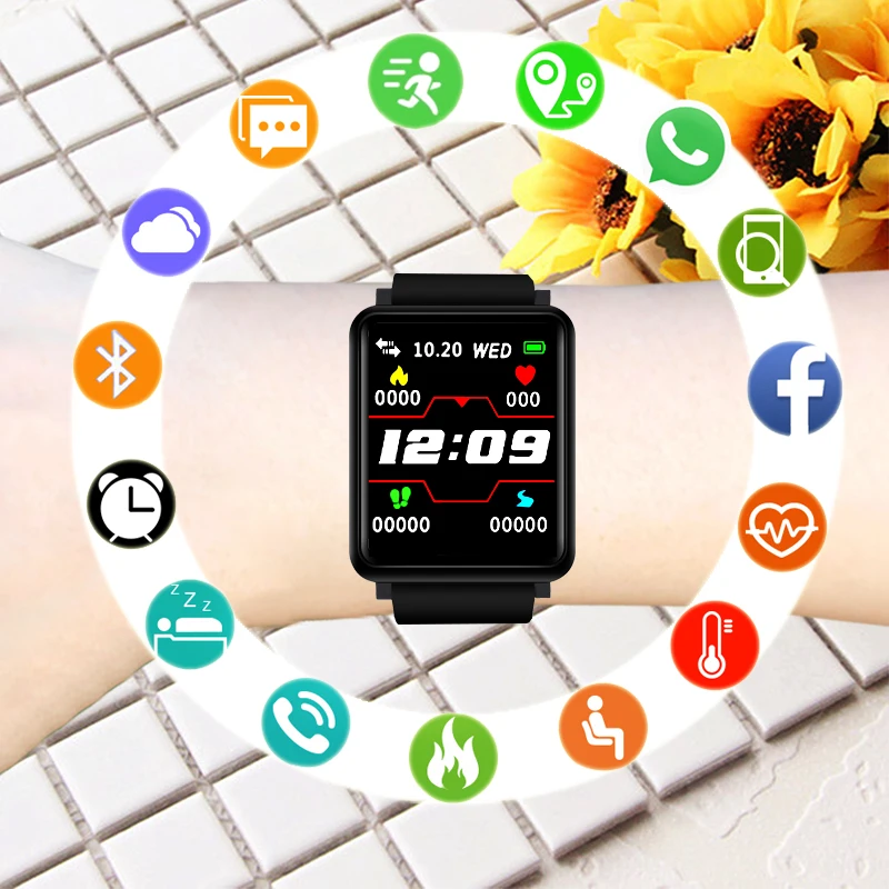 

Square Digital Watch Children IP67 Waterproof Digital Clock Remote Camera Kids Sport For Girls Boys Hours Students
