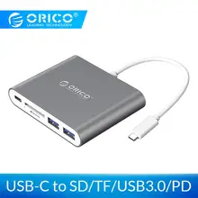 ORICO USB HUB Кабель-Переходник USB C на HDMI RJ45 VGA Тип-C PD адаптер для Mac/samsung Galaxy/huawei Тип C USB 3,0 концентратор