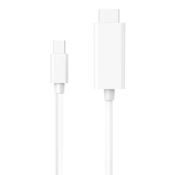 

Displayport To Hdmi Adapter Cable Dp To Hdmi Male Head Cable 4 K X 2 K White1.8M