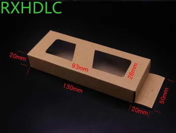 

13*5*2cm No print blank Event Mobile Phone Micro USB Cable Paper Packaging Box Retail Clear Window Package Box For Data Line