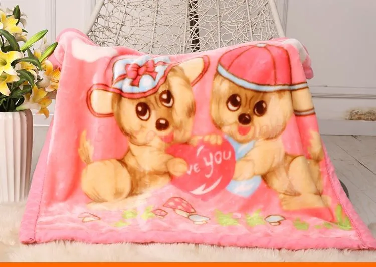 Newborn baby blankets thickening double layer thermal blanket child