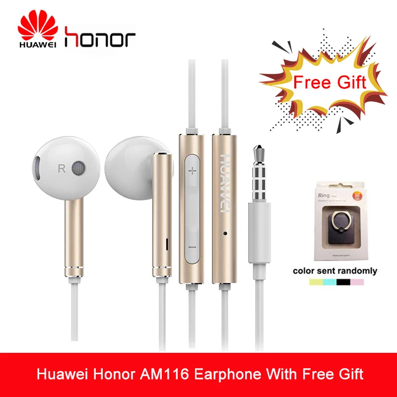Горячая Распродажа huawei AM116 наушники для P7 P8 P9 Lite P10 Plus Honor 5X 6X mate с микрофоном
