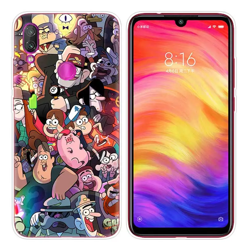 Силиконовый чехол для Xiao mi Red mi Note 7, 6, 5 Plus, mi A2, 8 Lite, Pro Prime Play, чехол для телефона, чехол s, Гравити Фолз - Цвет: 004