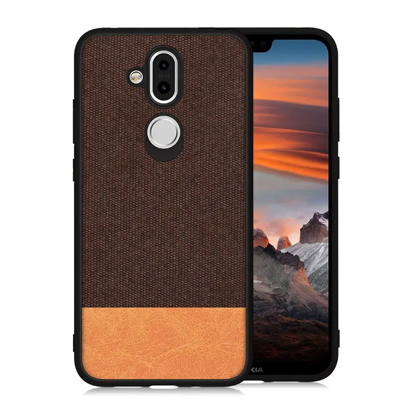 Для Nokia 7 1 Plus 8 1X7 Чехол для чехол мягкий силиконовый тканевый защитный