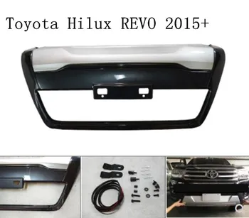 

High Quality ABS CHROME CAR FRONT BUMPERS PROTECTOR GUARD SKID PLATE FIT FOR 15-17 Toyota Hilux REVO 2015 2016 2017