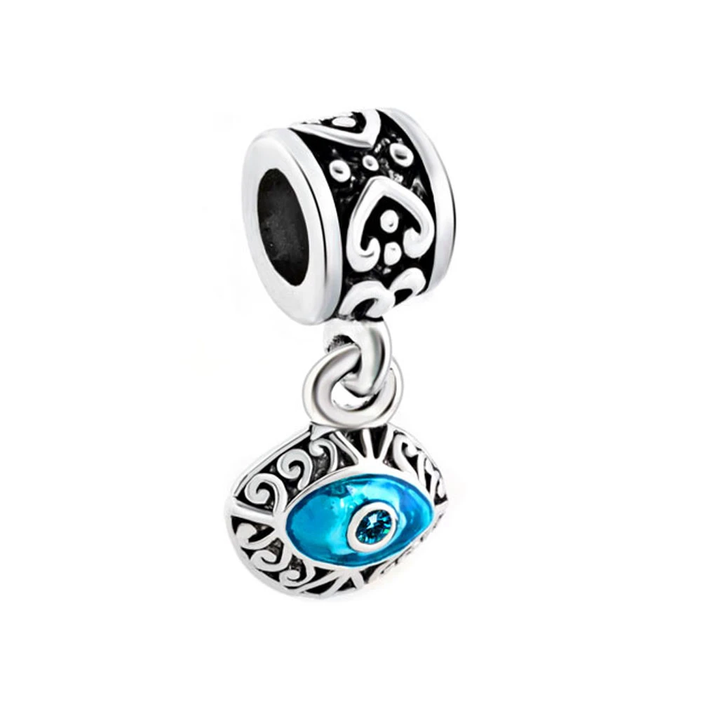 Azul turco mal de ojo encanto Pandora pulsera brazalete Lucky Eye Hamsa  mano encantos para la joyería de DIY que hace|charms for jewelry|charms for  jewelry makingevil eye charm - AliExpress