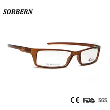 SORBERN для мужчин полный обод спортивные оптические оправы Сверхлегкий TR90 очки Квадратные очки по рецепту