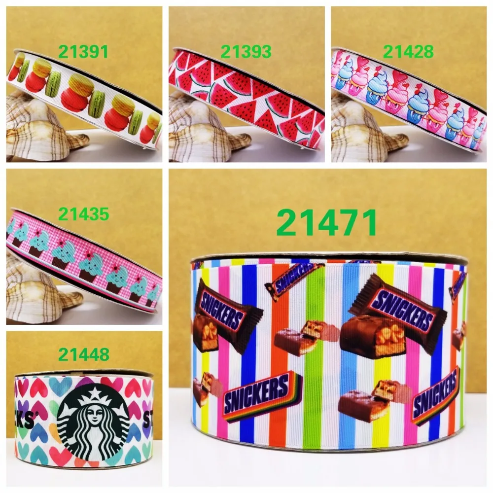 

Free shipping 50 yard cartoon unicorn printed grosgrain ribbon 21471